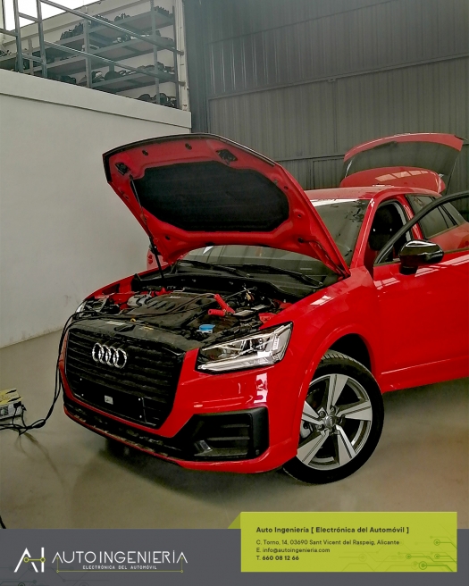 Cambio centralita del airbag y reparación de bloqueo de columna de dirección en Audi Q2